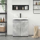 vidaXL Cabinet pentru chiuvetă de baie TULUM Gri beton 60 x 34 x 63 cm