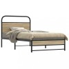 VidaXL Cadru de pat fără saltea 90x200cm Stejar fumuriu lemn prelucrat 4100367