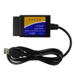 Interfata diagnoza auto Techstar OBD2 USB cu Cip ELM V1.5