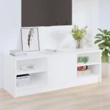 vidaXL Comodă TV, alb, 102x35,5x36,5 cm, lemn compozit