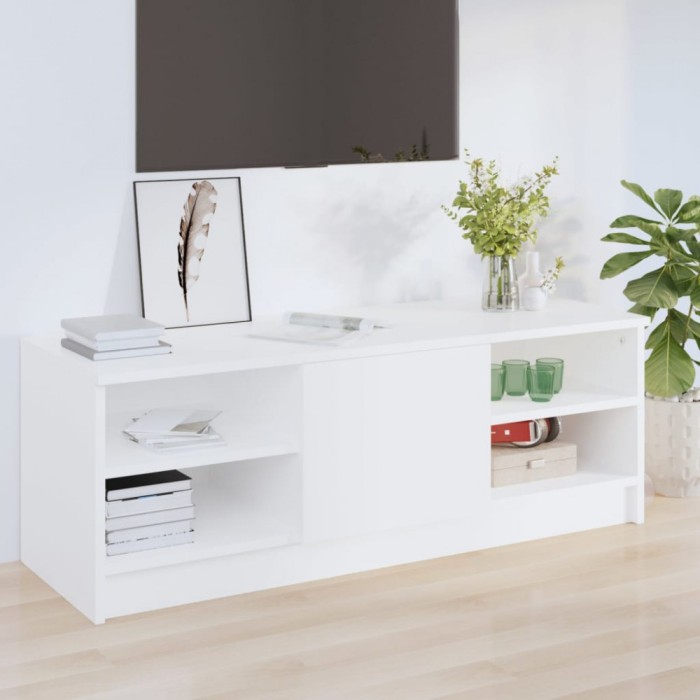vidaXL Comodă TV, alb, 102x35,5x36,5 cm, lemn compozit