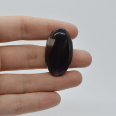 Cabochon obsidian midnight lace 35x21x7mm c50