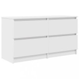 Cumpara ieftin Dulap TV alb 100x35x54 cm lemn prelucrat