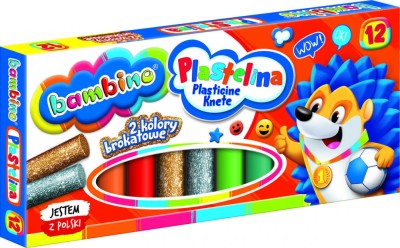 Bambino plastilina clasica, 12 culori foto