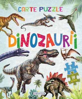 Carte cu 6 puzzle-uri - Dinozaurii PlayLearn Toys foto