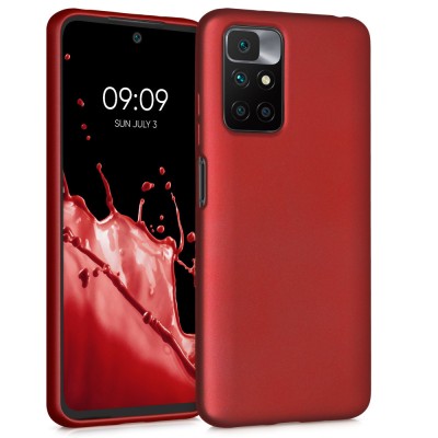 Husa pentru Xiaomi Redmi 10, Silicon, Rosu, 56149.36, kwmobile foto