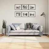 vidaXL Covor pufos &quot;PAMPLONA&quot; cu fire &icirc;nalte, crem modern, 140x200 cm