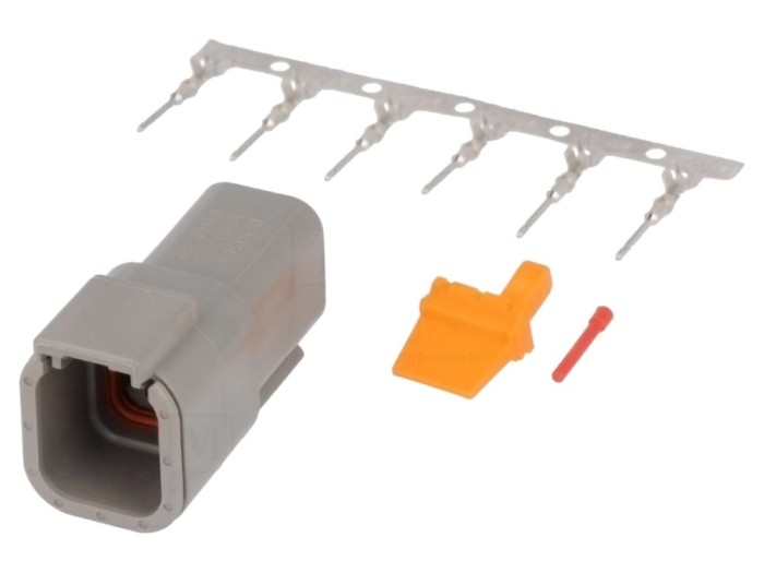 Conector cablu-cablu DTM 6 pini IP68