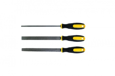Set raspile mixte, 200 mm, dantura bastarda, 3 bucati, Topmaster, 360109 foto