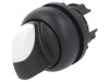 Comutator Rotativ 22mm Alb-Negru 3 Pozitii