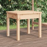 Banca gradina vidaXL, lemn masiv pin, 50x44x45cm, maro, rustic, terasa, balcon, curte, exterior, rezistenta 110kg