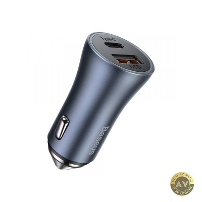 Incarcator Auto Baseus Golden Contactor Pro 40W 3A 1 x USB-A - 1 x USB-C Gri CCJD-0G foto
