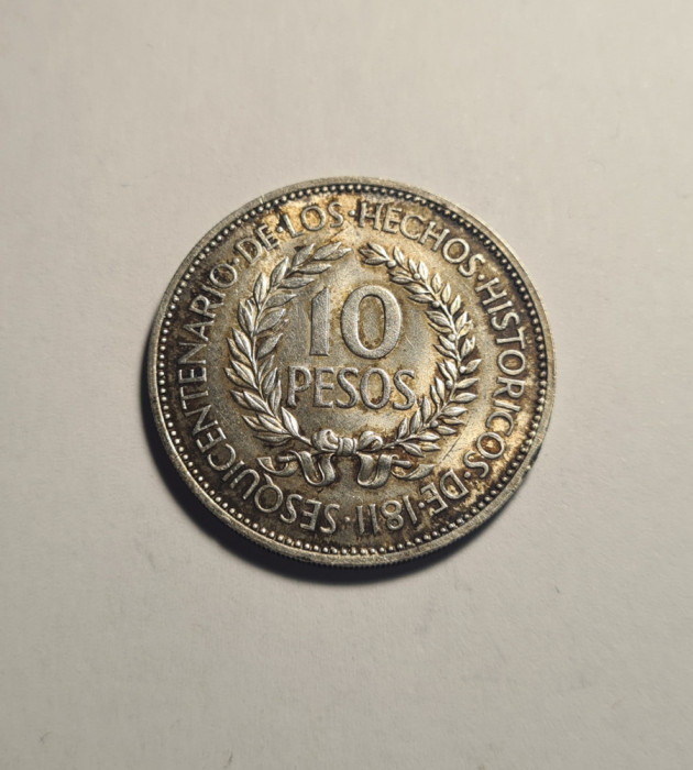 Uruguay 10 Pesos 1961 UNC