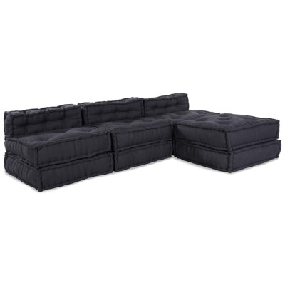 vidaXL Canapea modulară Manual 4 pcs Antracit 70 x 70 x 56 cm țesătură 3315069 foto