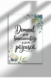 Unframed Religious Canvas Poster in Romanian - Digital Print - Domnul Sa Va Binecuvanteze | A4 (21 x 29.7 cm)
