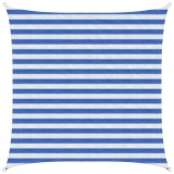 vidaXL P&acirc;nză de umbră Albastru și Alb 2 x 2 m HDPE 42032866