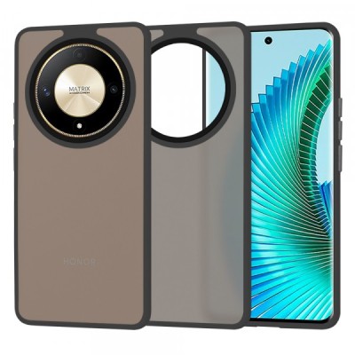 Husa pentru Honor Magic6 Lite, Techsuit, HaloFrost, Neagra foto