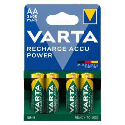 Baterie Reincarcabila Varta AA LR6 Acumulatori Preincarcati Ni-MH 1.2V 2600mAh Blister 4 foto