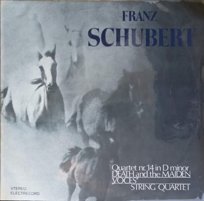 Disc vinil, LP. CVARTET DE COARDE NR.14 IN RE MINOR-FRANZ SCHUBERT-218558