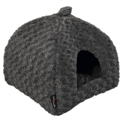 Jack and Vanilla Iglu pentru animale Softy XS rosette gri 40x40x40 cm GartenMobel Dekor foto