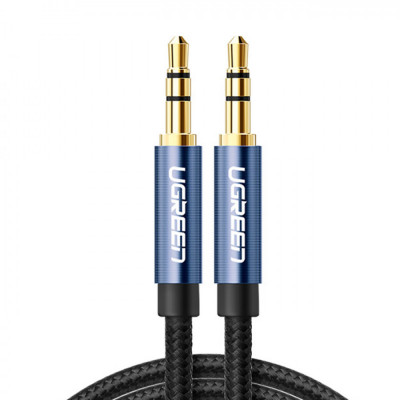 Cablu Audio Ugreen Minijack Drept AUX 3,5 Mm 0,5 M Albastru (AV112) 10684-UGREEN foto