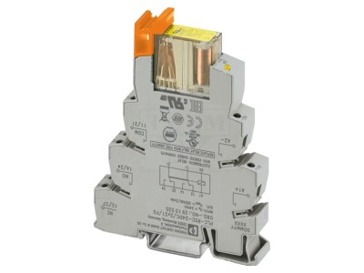 Releu de interfață 24VDC DPDT 6A foto