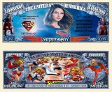 SUA = FANTASY NOTE (TJ6) = SUPER GIRL - 2012 - UNC / SERIA COMICS SUPERHEROS