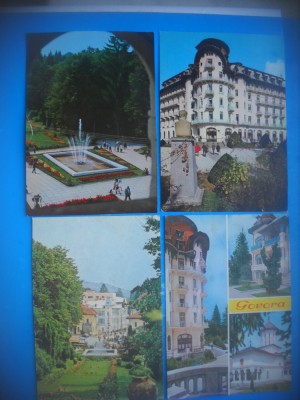 HOPCT LOT 4009 -IP- 4 CARTI POSTALE-GOVORA -JUD VALCEA --CIRCULATE foto