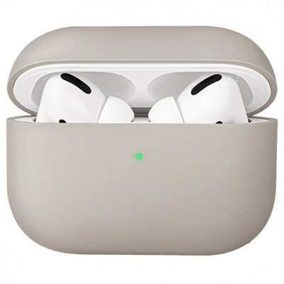 Husa TPU Uniq Lino pentru Apple Airpods Pro,Bej foto