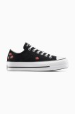 Converse teniși Chuck Taylor All Star Lift culoarea negru, A14935C