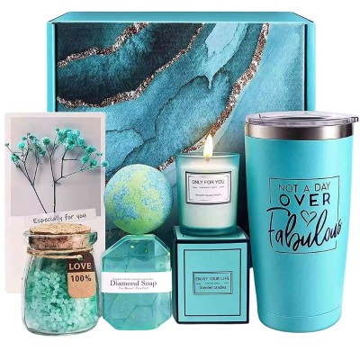 Set cadou, pentru femei, Aromatherapy, verde, 7 piese, elegant, practic, transforma orice zi obisnuita intr-un moment de liniste si incantare foto