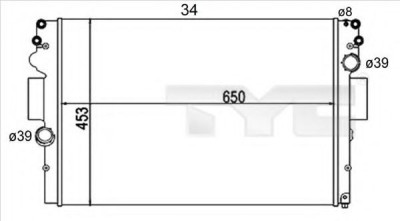 Radiator, racire motor IVECO DAILY IV caroserie inchisa/combi (2006 - 2012) TYC 715-0004-R foto