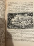 Carte 1866 foarte multe gravuri si informatii din tara noastra , format mare 31x 23cm ,Tour du monde. , princeps