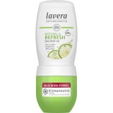 Lavera Deo Roll-on Natural &amp; Refresh cu Lime Bio - Vegan, Fara Aluminiu, Delicat, 50ml