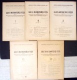 GAZETA MATEMATICA SI FIZICA 1956 SERIA A, NR.1-3, 11-12 (5 REVISTE)-I. BARBALAT, N. CIORANESCU, M. GHERMANE-362910