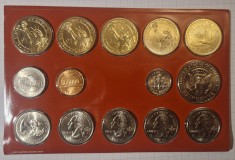 United States, Statele Unite ale Americii, SUA, America, set 14 monede, 2007, D