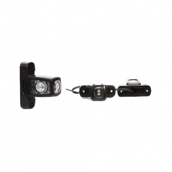 LAMPA GABARIT LED 286 W62, 12V-24V, POZITIE ALB / ROSU / PORTOCALIU WAS foto