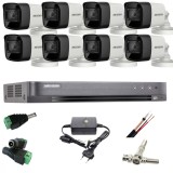 Sistem supraveghere profesional Hikvision 8 camere 5MP Turbo HD IR 40m SafetyGuard Surveillance