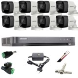 Sistem supraveghere profesional Hikvision 8 camere 5MP Turbo HD IR 40m