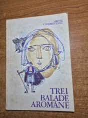 carte pentru copii - trei balade aromane - din anul 1980