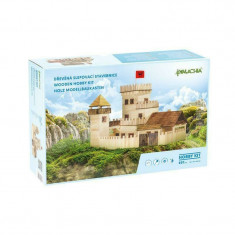 Set constructie arhitectura Castel, 607 piese din lemn, Walachia