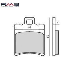 Set placute frana - Aprilia Rally - SR - Scarabeo - Benelli 491 - Gilera Runner - Italjet Formula - Malaguti F10 - F12 - F15 - Piaggio