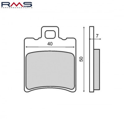 Set placute frana - Aprilia Rally - SR - Scarabeo - Benelli 491 - Gilera Runner - Italjet Formula - Malaguti F10 - F12 - F15 - Piaggio foto