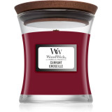 Woodwick Currant lum&acirc;nare parfumată cu fitil din lemn 85 g