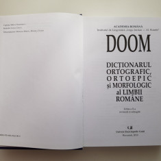 DOOM - Dictionar Ortografic, Ortoepic si Morfologic al Limbii Române, ed. 2010