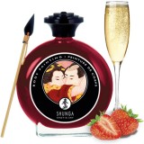 Mananca-ma! - Shunga Pictura pe Corp Comestibila - Capsuni si Sampanie, SHUNGA Erotic Art