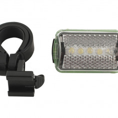 Far fata bicicleta cu 3 led-uri Rival Store, plastic, baterii incluse