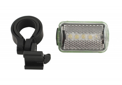 Far fata bicicleta cu 3 led-uri Rival Store, plastic, baterii incluse foto