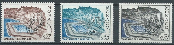 C4739 - Monaco 1969 - Preobliterate 3v. neuzat,perfecta stare