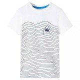 Tricou pentru copii, ecru, 140, vidaXL